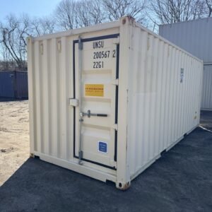 gently used**tri door**shipping/storage container – wind and watertight–beige