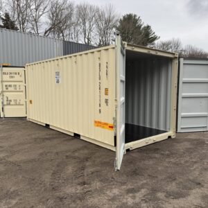 new **double door** shipping/storage container – wind and watertight – beige