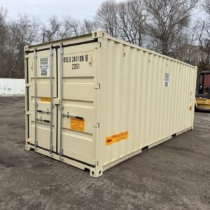new **double door** shipping/storage container – wind and watertight – beige